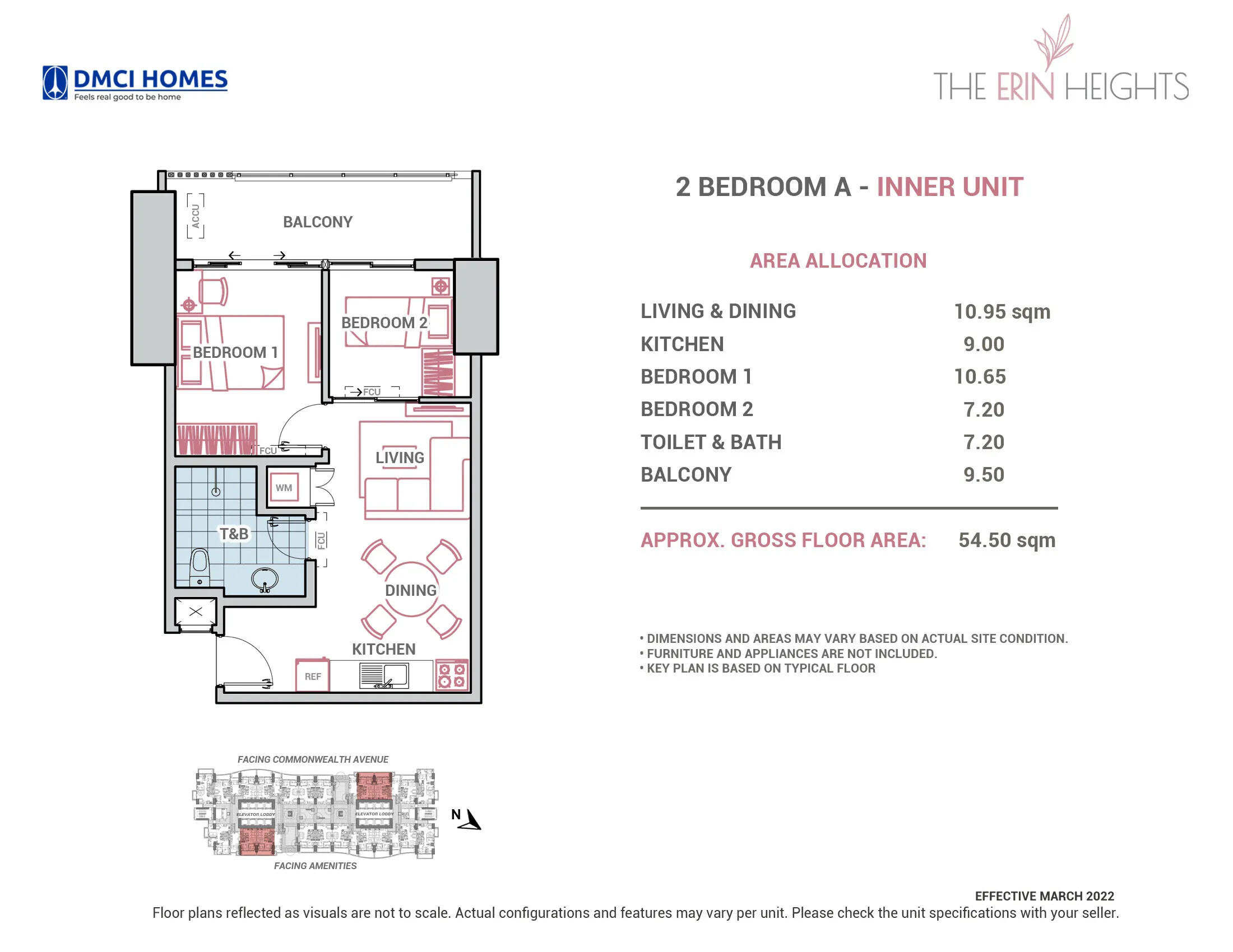 A THE ERIN HEIGHTS 2 BEDROOM - INNER UNIT