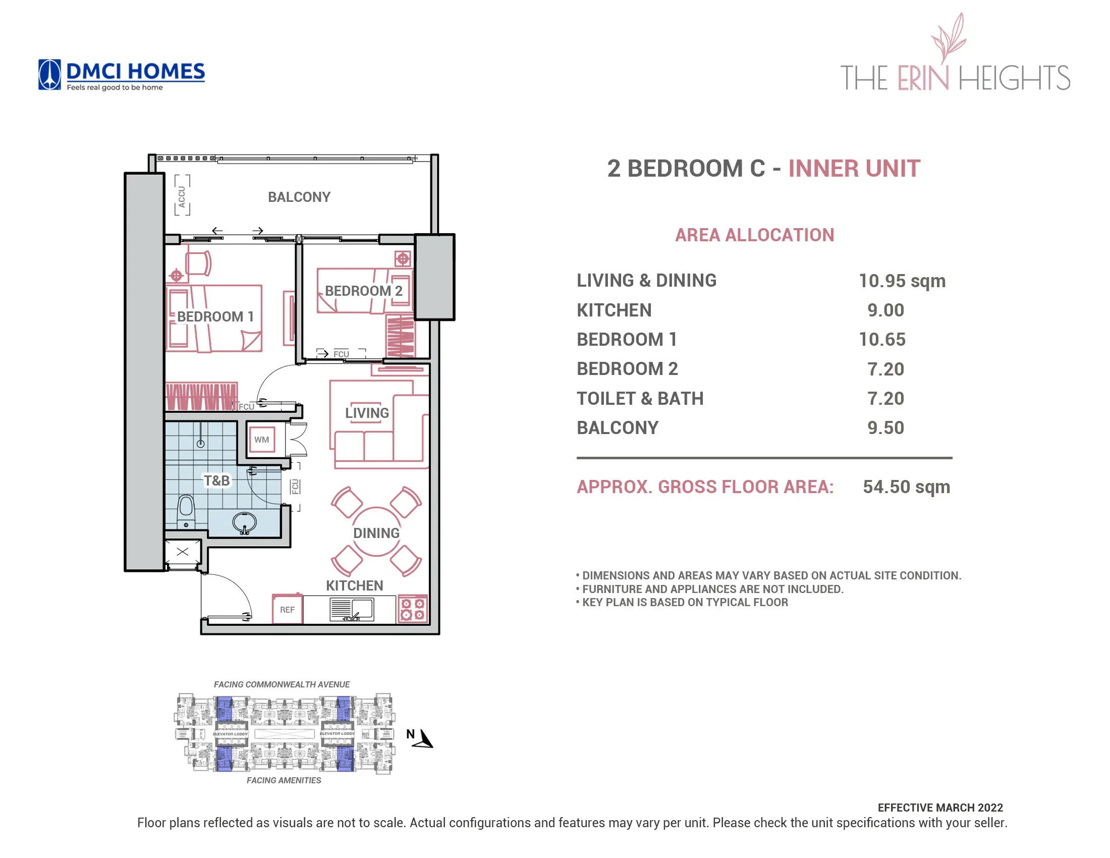C THE ERIN HEIGHTS 2 BEDROOM - INNER UNIT
